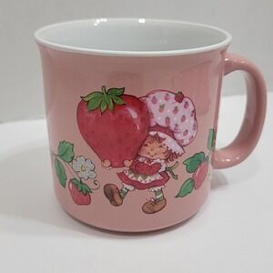 NEW Strawberry Shortcake All Over Print "Life Is Delicious" Pink Coffee Mug 20oz